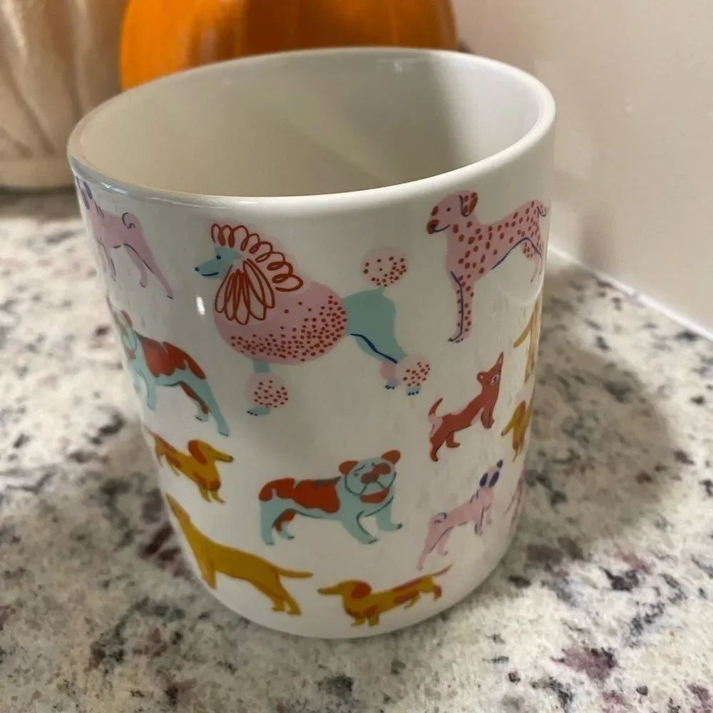 PARKER LANE DOG PERSON MULTICOLORED STONEWARE MUG
